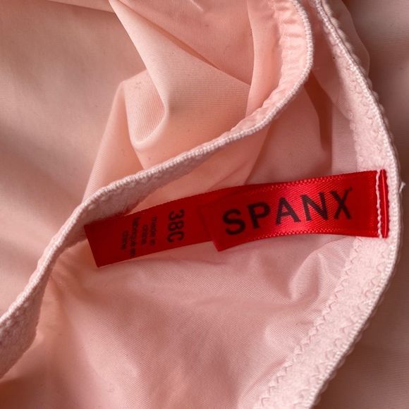 SPANX Haute Contour Deco Sweetheart Pink Panty Bodysuit 38C - Picture 6 of 10